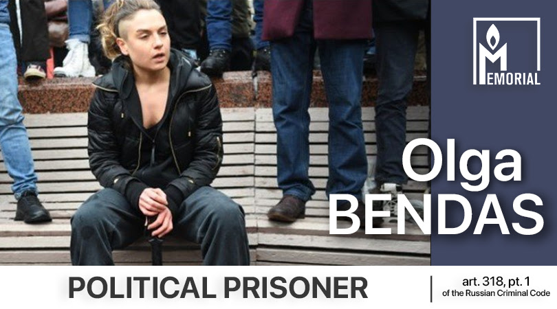 Olga Bendas, a defendant in the ‘Palace Case,’ is a political prisoner