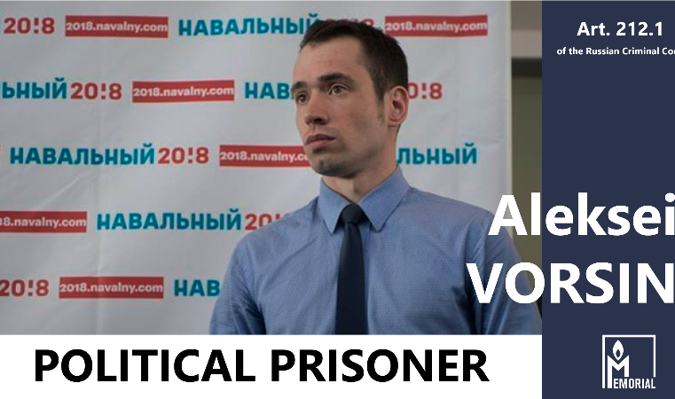Aleksei Vorsin, head of Navalny’s office in Khabarovsk, is a political prisoner