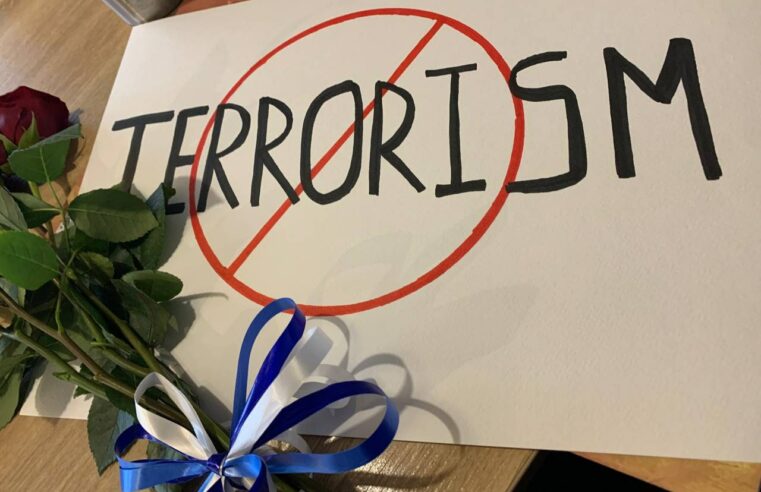 В Москве у посольства Израиля задержали девушку с плакатом против терроризма